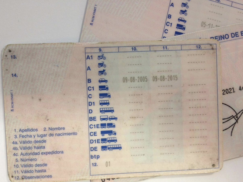 Carnet conducir