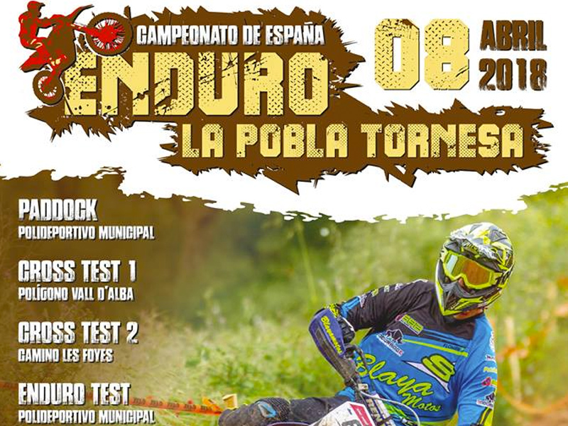 Cartel enduro pobla