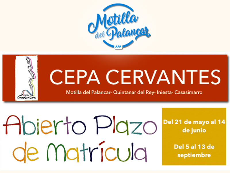 Abierto el plazo de matrícula en el CEPA CERVANTES - imagen 1