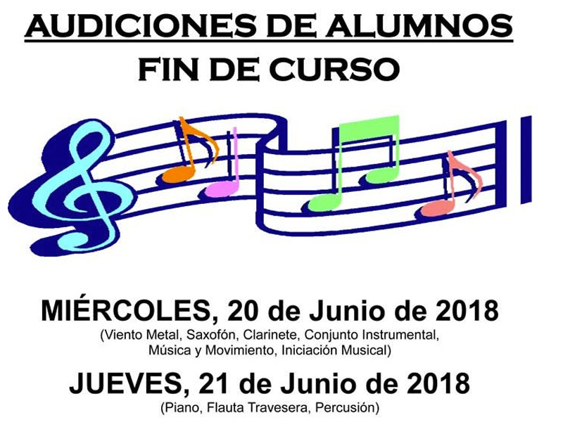 Audiciones Alumnos | Escuela de Música de Motilla - imagen 1