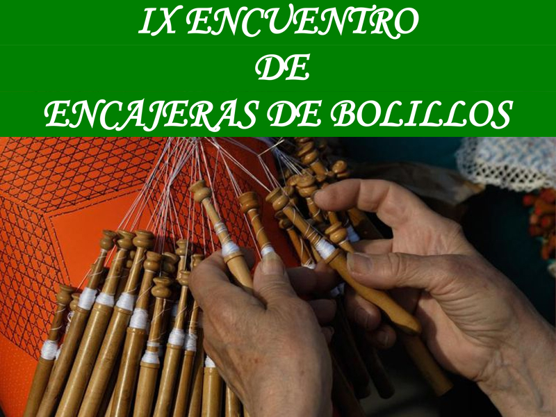 Ix encuentro de encajeras de bolillos cartel encuentro logo