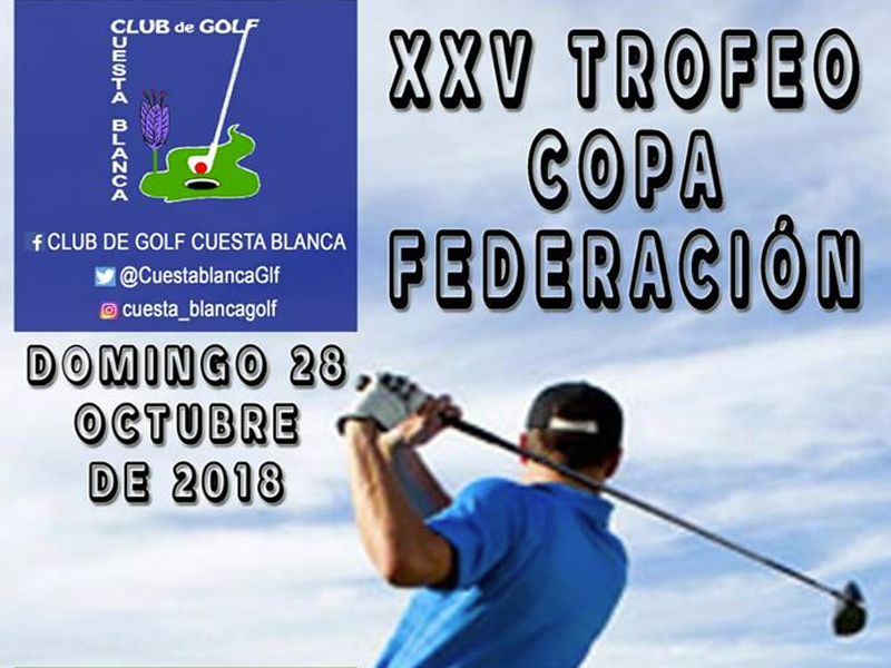 XXV Trofeo de Golf | Copa Federación - imagen 1