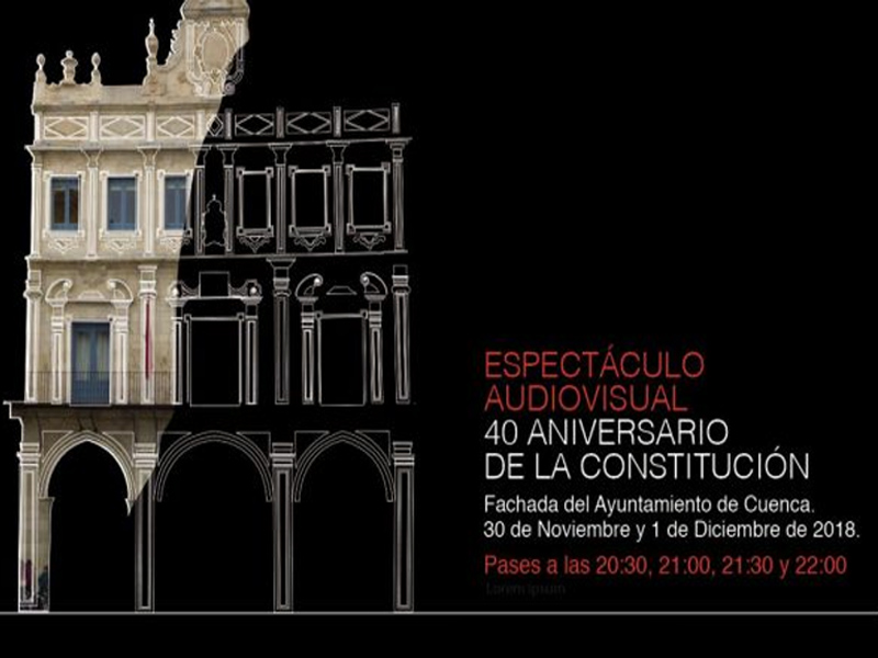 Video mapping 40 aniversario de la Constitución. Ayuntamiento de Cuenca | Cuenca - imagen 1