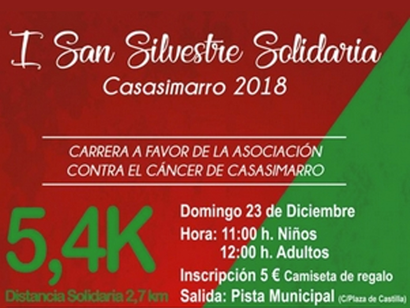 Carrera Solidaria San Silvestre 2018 | Casasimarro - imagen 1