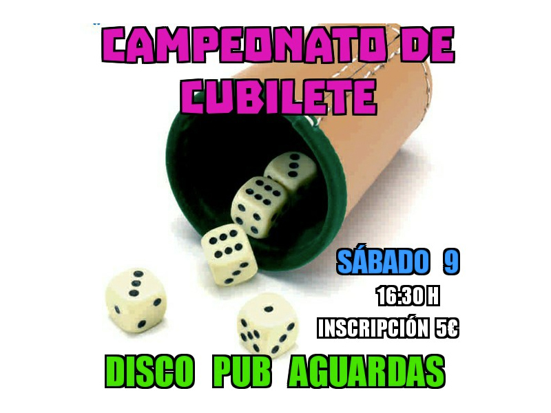 Campeonato de cubiletes | Pub Aguardas - imagen 1