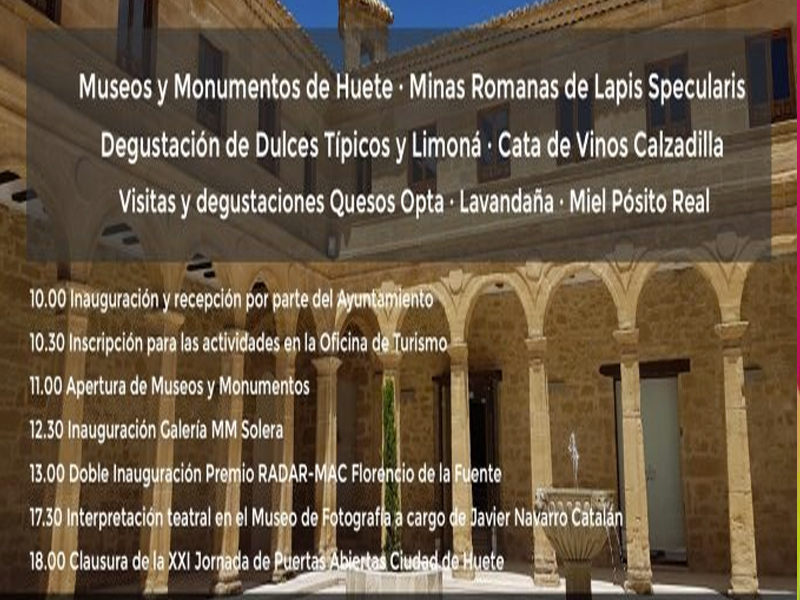 XXI Jornada de Puertas Abiertas | Ciudad de Huete. - imagen 1