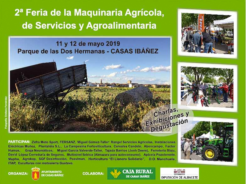 La segunda Feria de la Maquinaria Agrícola de Servicios y Agroalimentaria llega a Casas Ibáñez - imagen 1