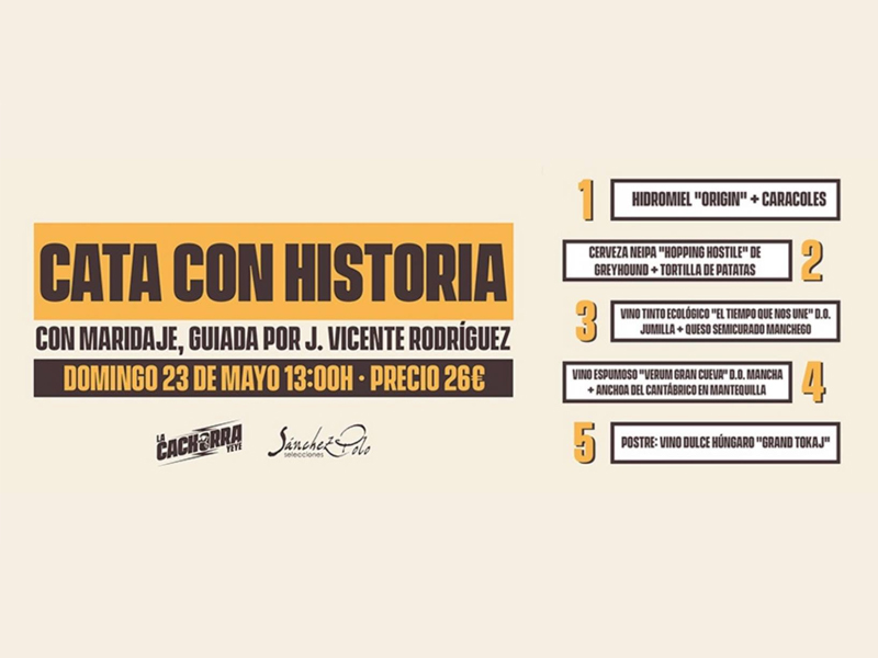 Cata con historia + maridaje - imagen 1