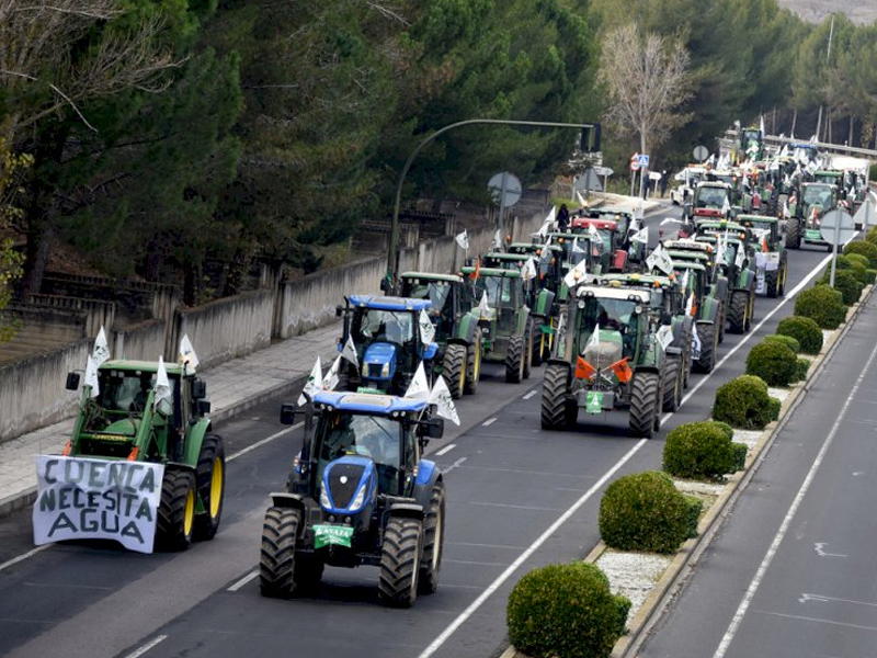 Tractorada huelga