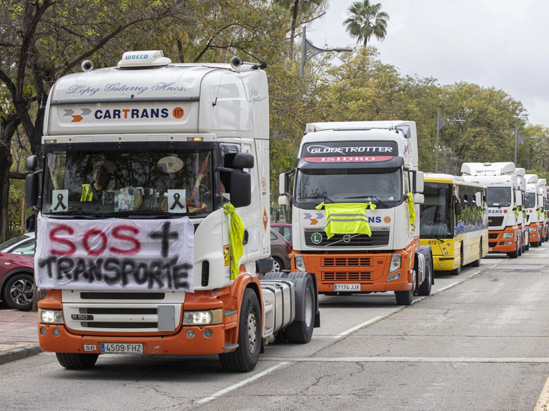 Huelga transportistas