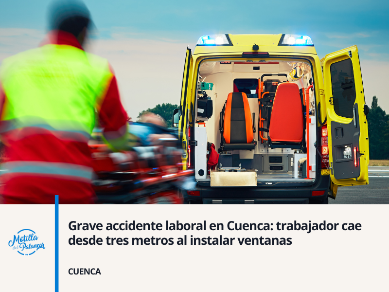 Grave accidente laboral en Cuenca: trabajador cae desde tres metros al ...