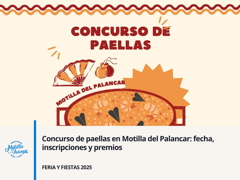 Concurso de paellas en Motilla del Palancar: fecha, inscripciones y premios - imagen 1