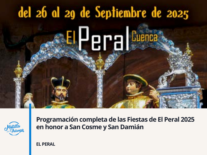 Programación completa de las Fiestas de El Peral 2025 en honor a San Cosme y San Damián - imagen 1