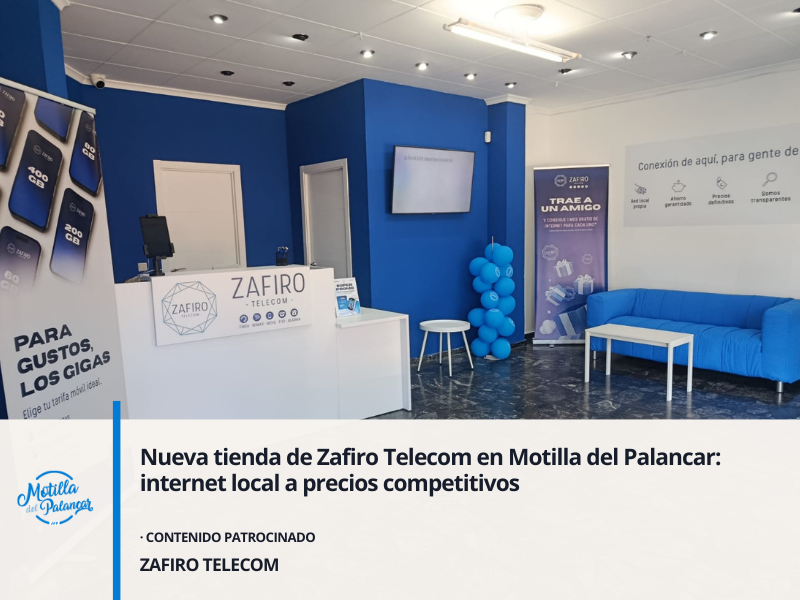 Nueva tienda de Zafiro Telecom en Motilla del Palancar: internet local a precios competitivos - imagen 1