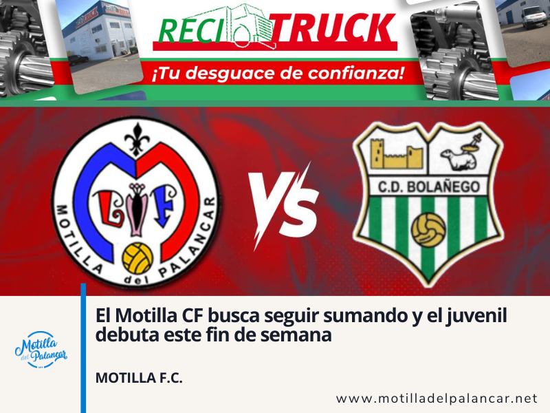 El Motilla CF busca seguir sumando y el juvenil debuta este fin de semana - imagen 1