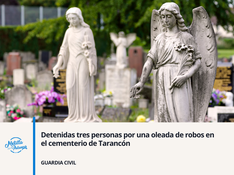 Detenidas tres personas por una oleada de robos en el cementerio de Tarancón - imagen 1