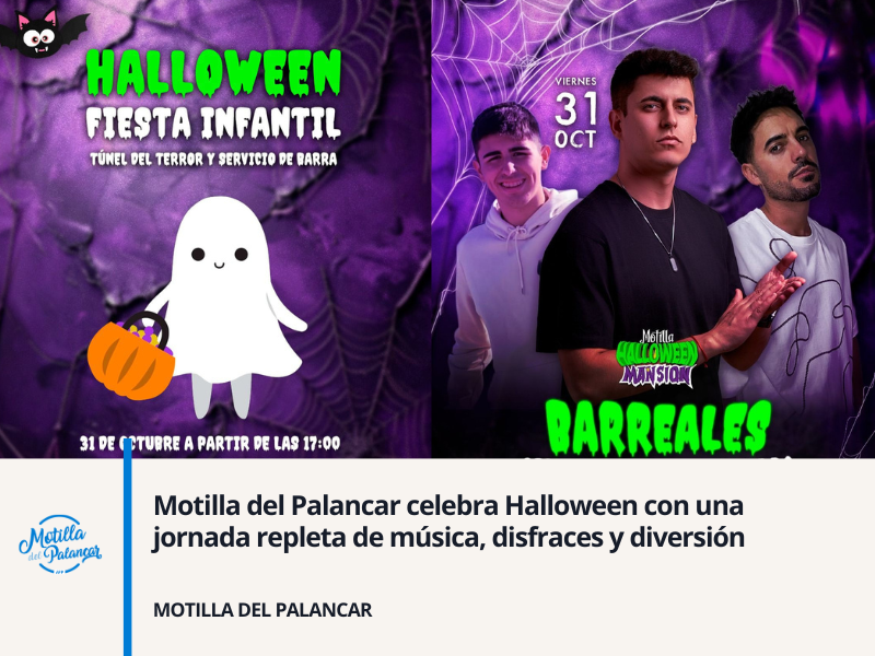 Motilla del Palancar celebra Halloween con una jornada repleta de música, disfraces y diversión - imagen 1