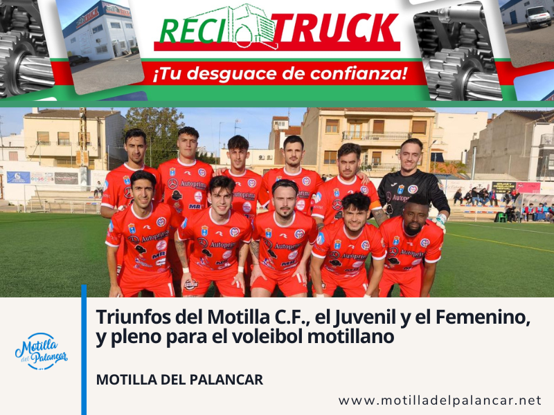 Triunfos del Motilla C.F., el Juvenil y el Femenino, y pleno para el voleibol motillano - imagen 1