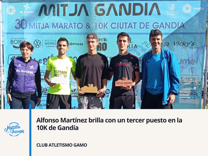 Alfonso Martínez brilla con un tercer puesto en la 10K de Gandía - imagen 1
