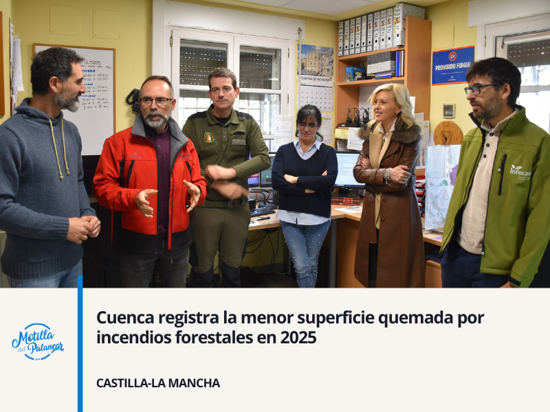 Cuenca registra la menor superficie quemada por incendios forestales en 2025 - imagen 1