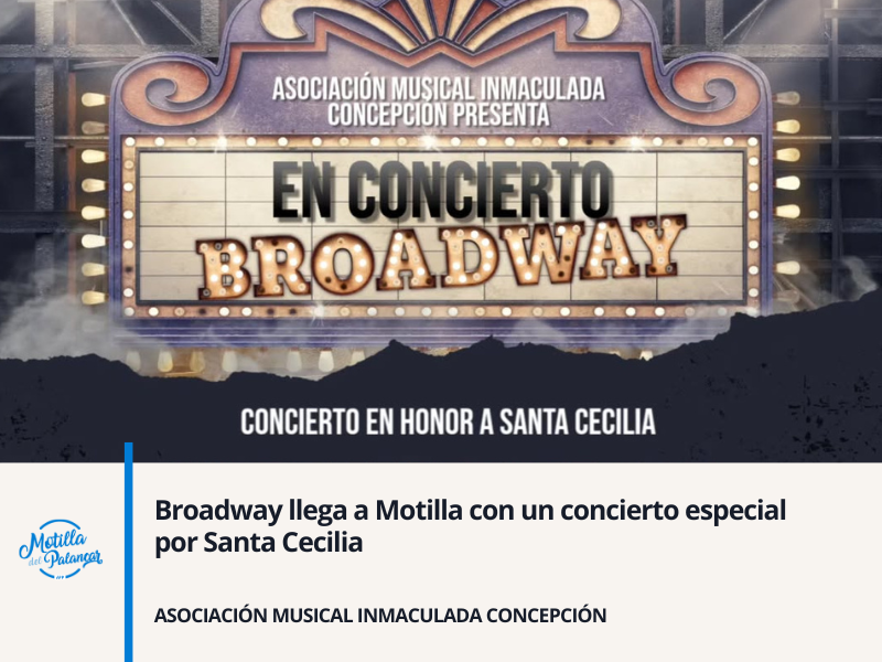 Broadway llega a Motilla con un concierto especial por Santa Cecilia - imagen 1