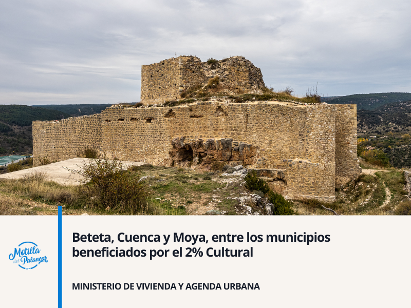 Beteta, Cuenca y Moya, entre los municipios beneficiados por el 2 por ciento Cultural - imagen 1