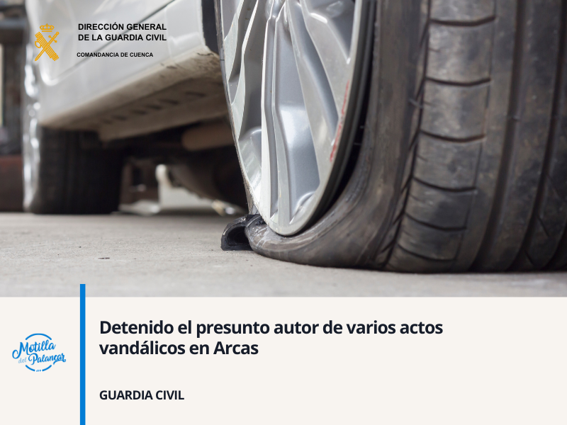 Detenido el presunto autor de varios actos vandálicos en Arcas - imagen 1