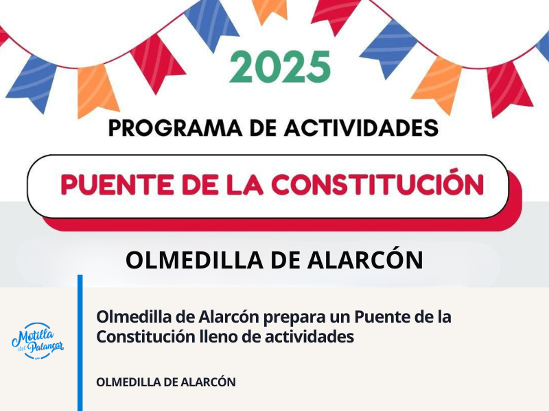 Olmedilla de Alarcón prepara un Puente de la Constitución lleno de actividades - imagen 1