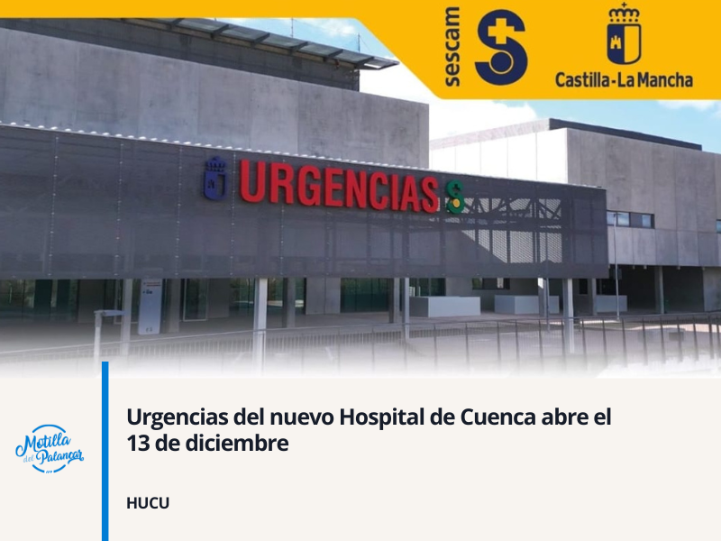 Urgencias del nuevo Hospital de Cuenca abre el 13 de diciembre - imagen 1