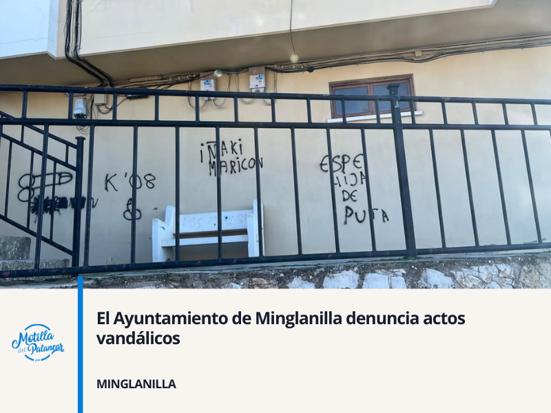 El Ayuntamiento de Minglanilla denuncia actos vandálicos - imagen 1