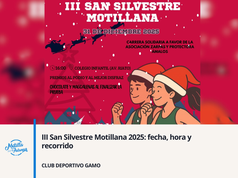 III San Silvestre Motillana 2025: fecha, hora y recorrido - imagen 1