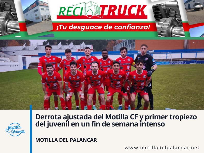 Derrota ajustada del Motilla CF y primer tropiezo del juvenil en un fin de semana intenso - imagen 1