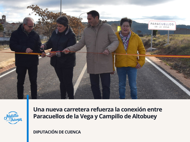 Una nueva carretera refuerza la conexión entre Paracuellos de la Vega y Campillo de Altobuey  - imagen 1