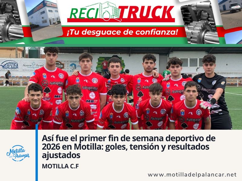 Así fue el primer fin de semana deportivo de 2026 en Motilla: goles, tensión y resultados ajustados - imagen 1