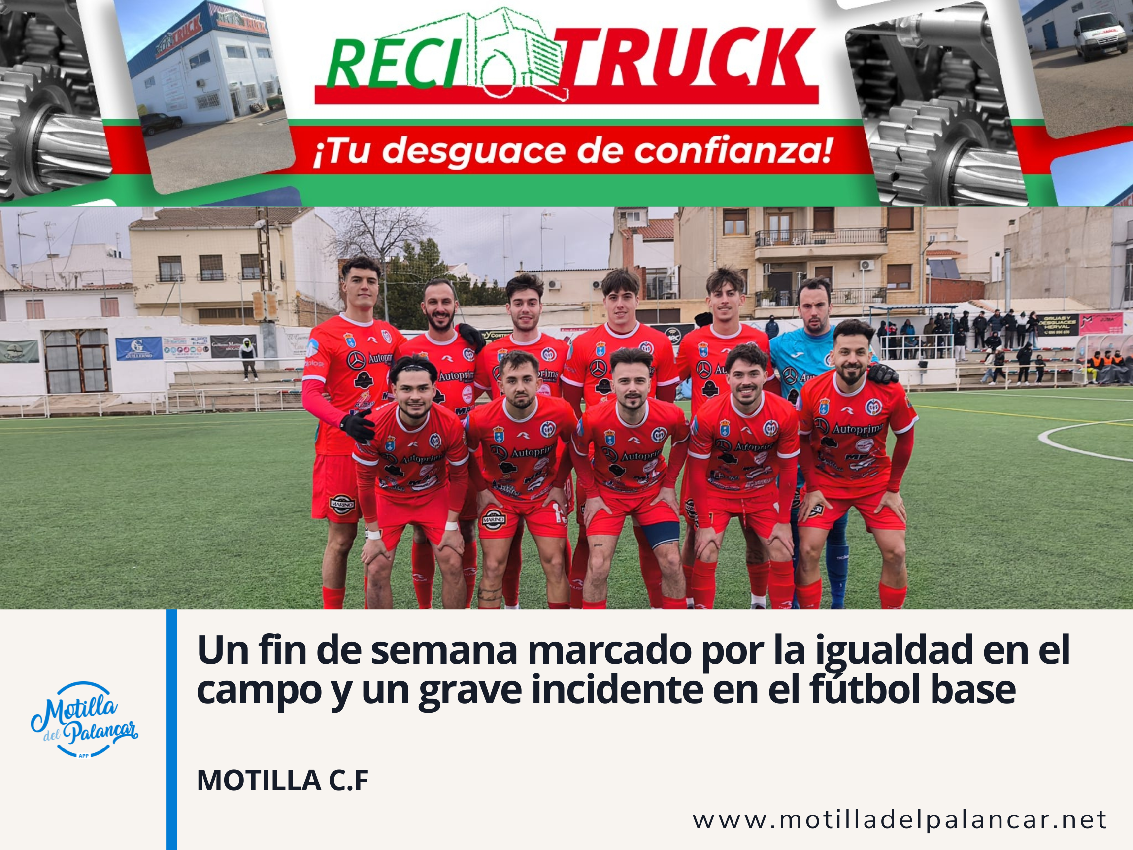 Un fin de semana marcado por la igualdad en el campo y un grave incidente en el fútbol base - imagen 1