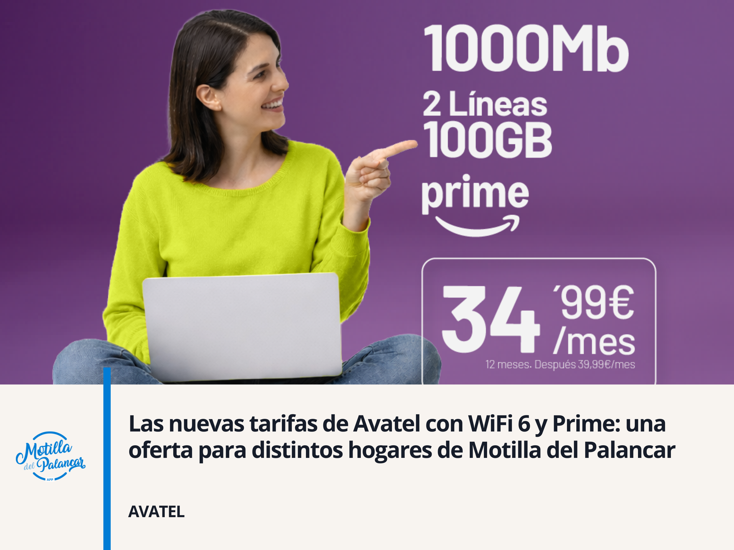 Las nuevas tarifas de Avatel con WiFi 6 y Prime: una oferta para distintos hogares de Motilla del Palancar - imagen 1