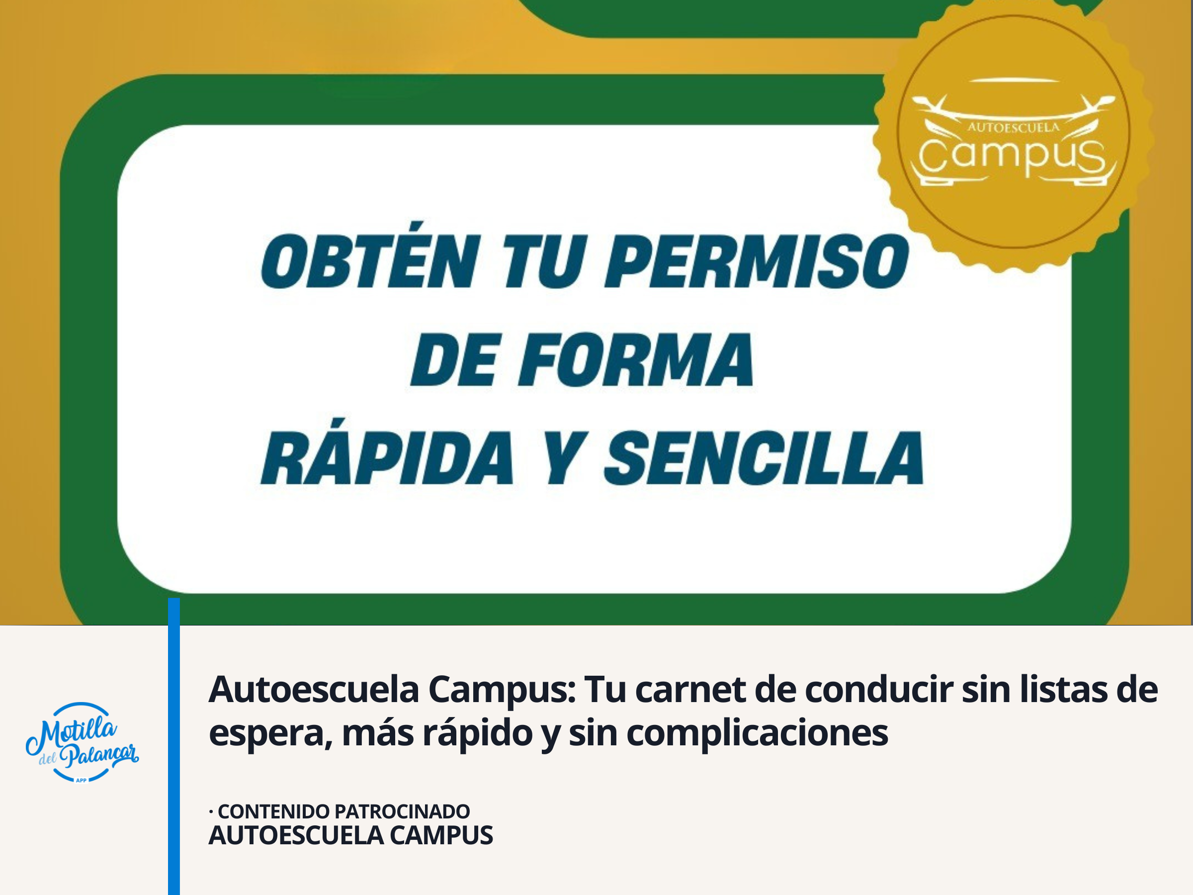 Autoescuela Campus: Tu carnet de conducir sin lista de espera, más rápido y sin complicaciones - imagen 1