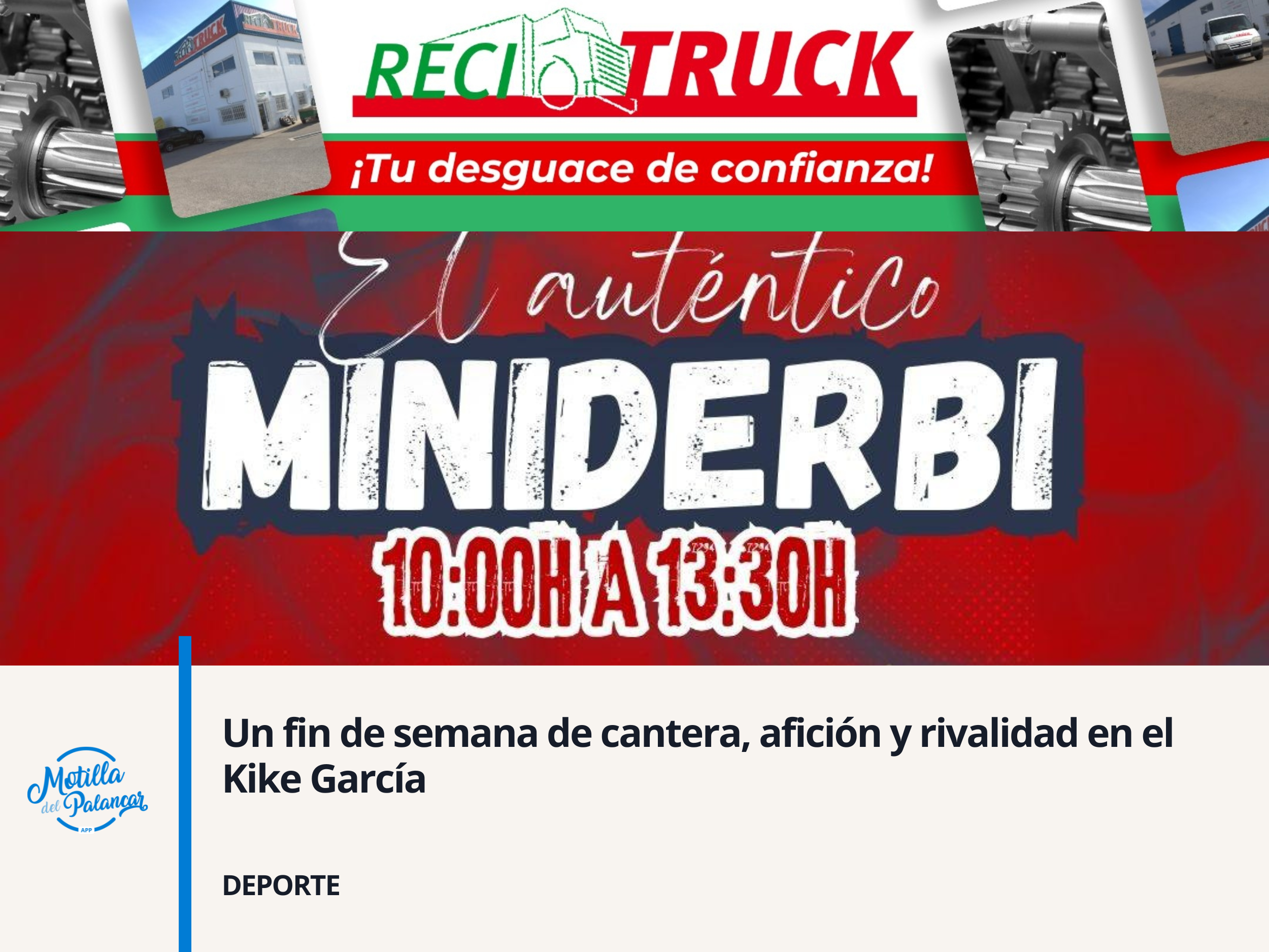 Un fin de semana de cantera, afición y rivalidad en el Kike García - imagen 1