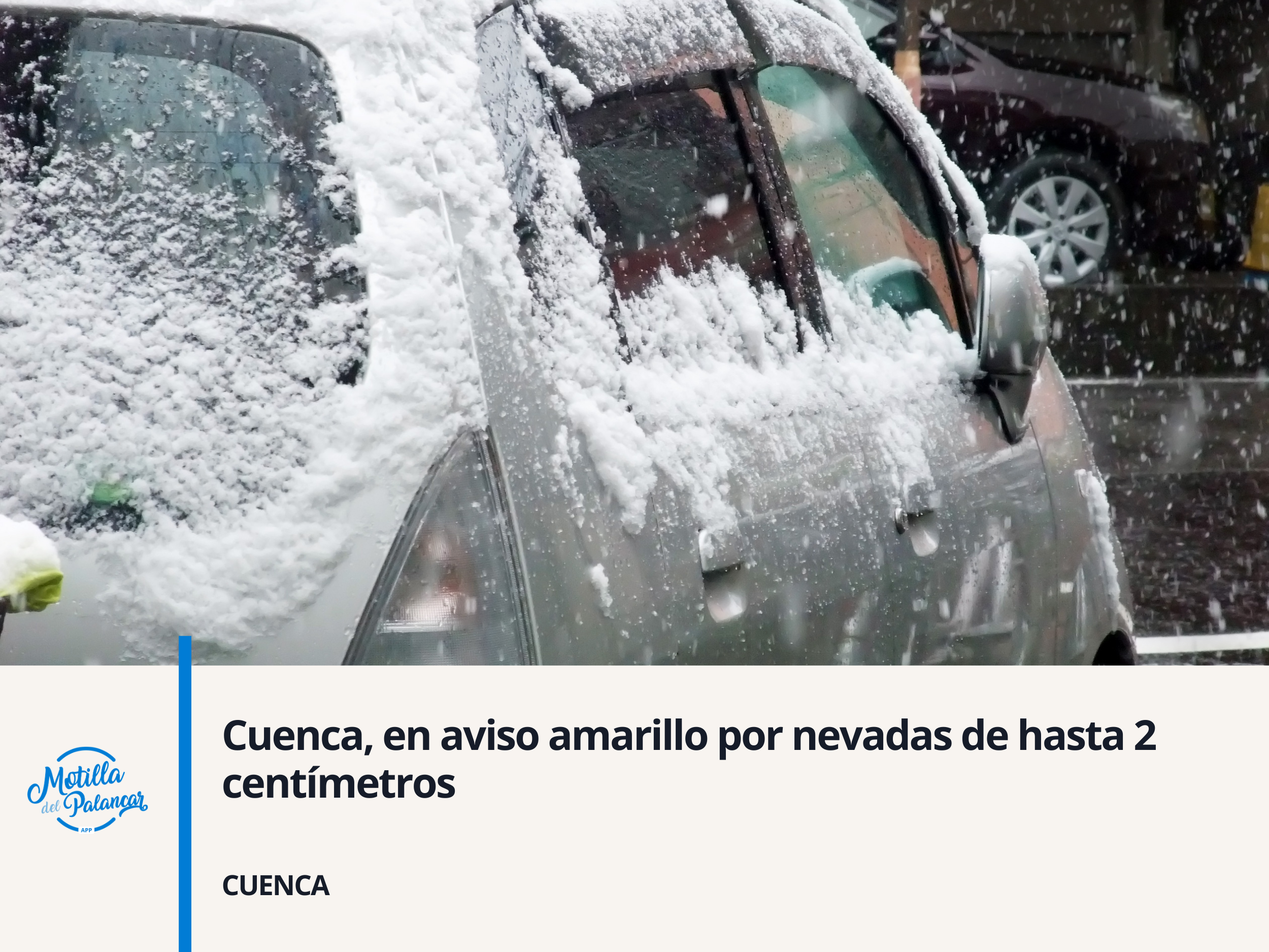 Cuenca, en aviso amarillo por nevadas de hasta 2 centímetros - imagen 1