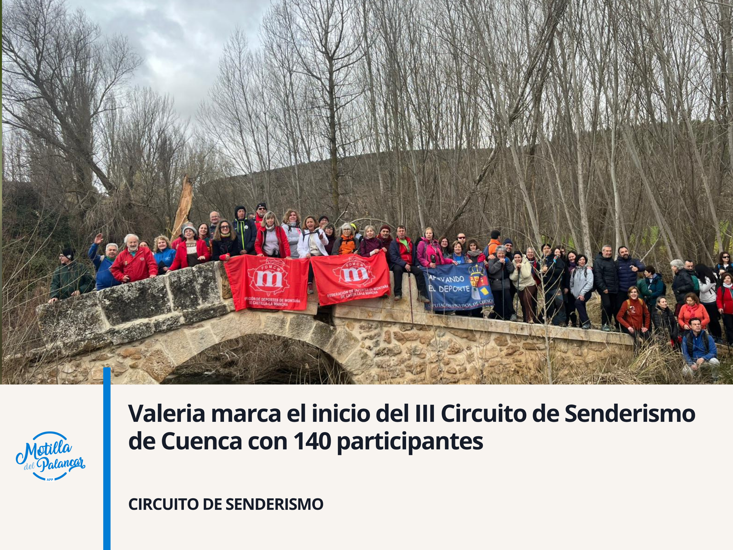  Valeria marca el inicio del III Circuito de Senderismo de Cuenca con 140 participantes  - imagen 1