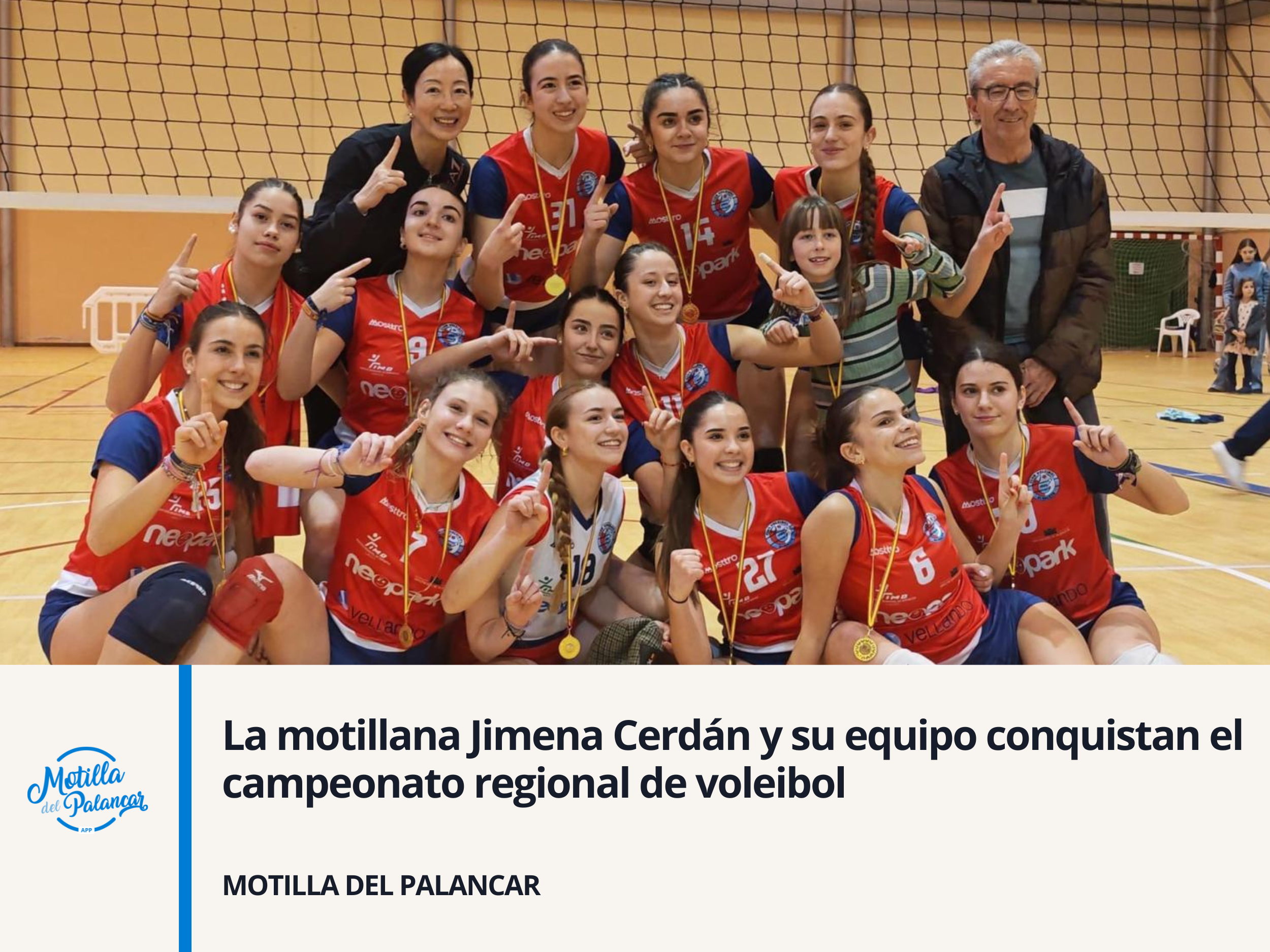 La motillana Jimena Cerdán y su equipo conquistan el campeonato regional de voleibol - imagen 1