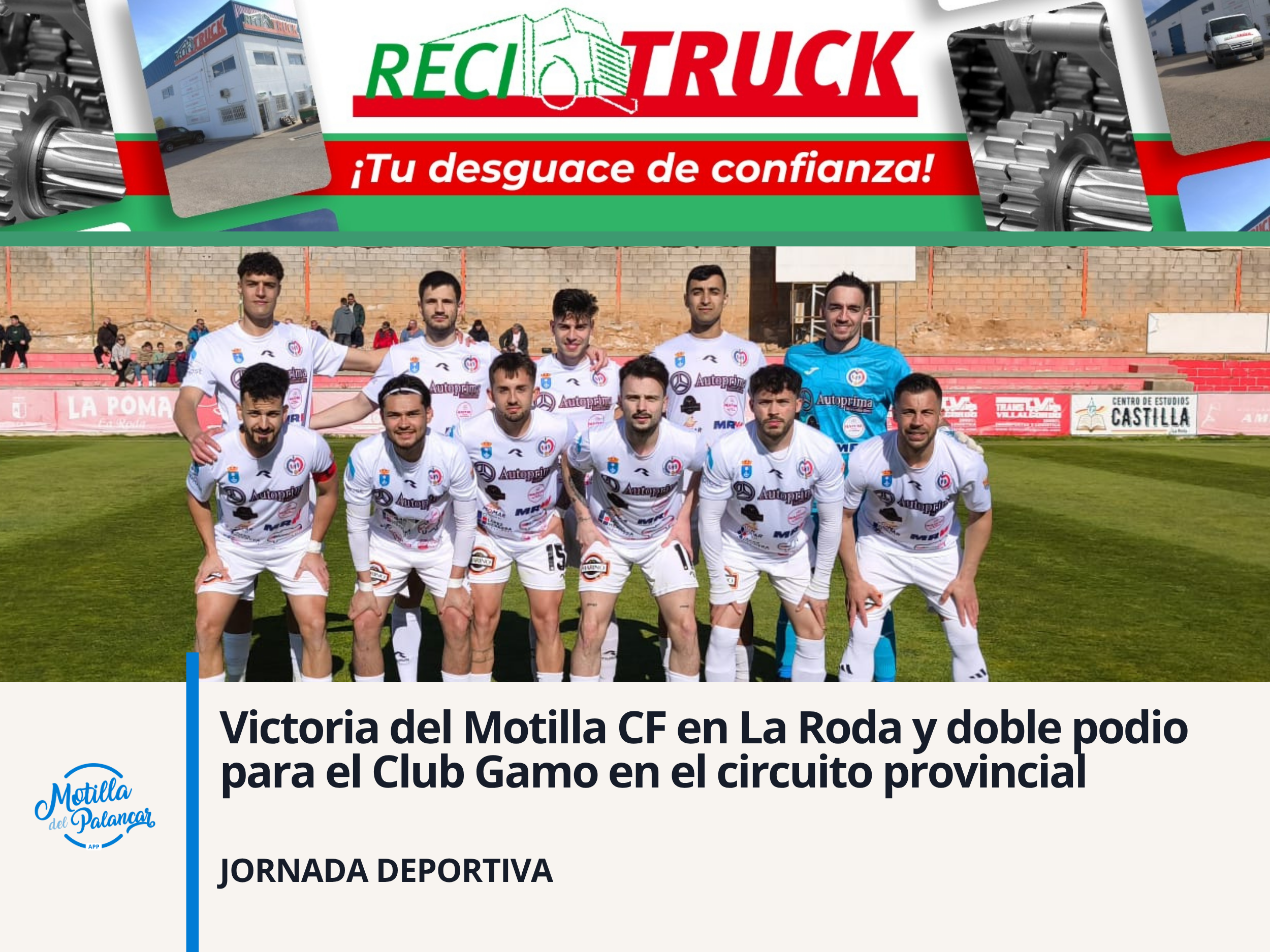 Victoria del Motilla CF en La Roda y doble podio para el Club Gamo en el circuito provincial - imagen 1
