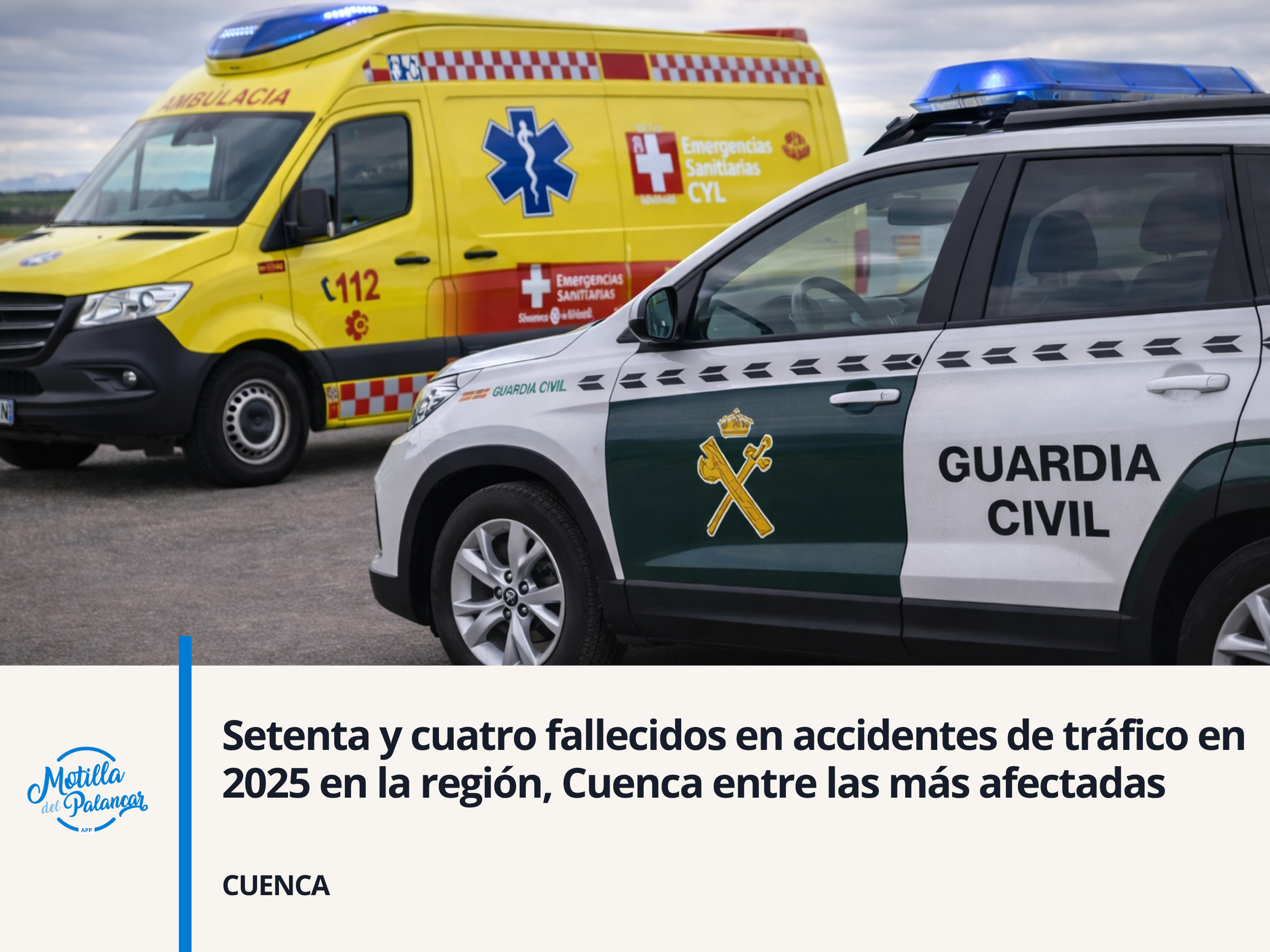 Setenta y cuatro fallecidos en accidentes de tráfico en 2025 en la región, Cuenca entre las más afectadas - imagen 1