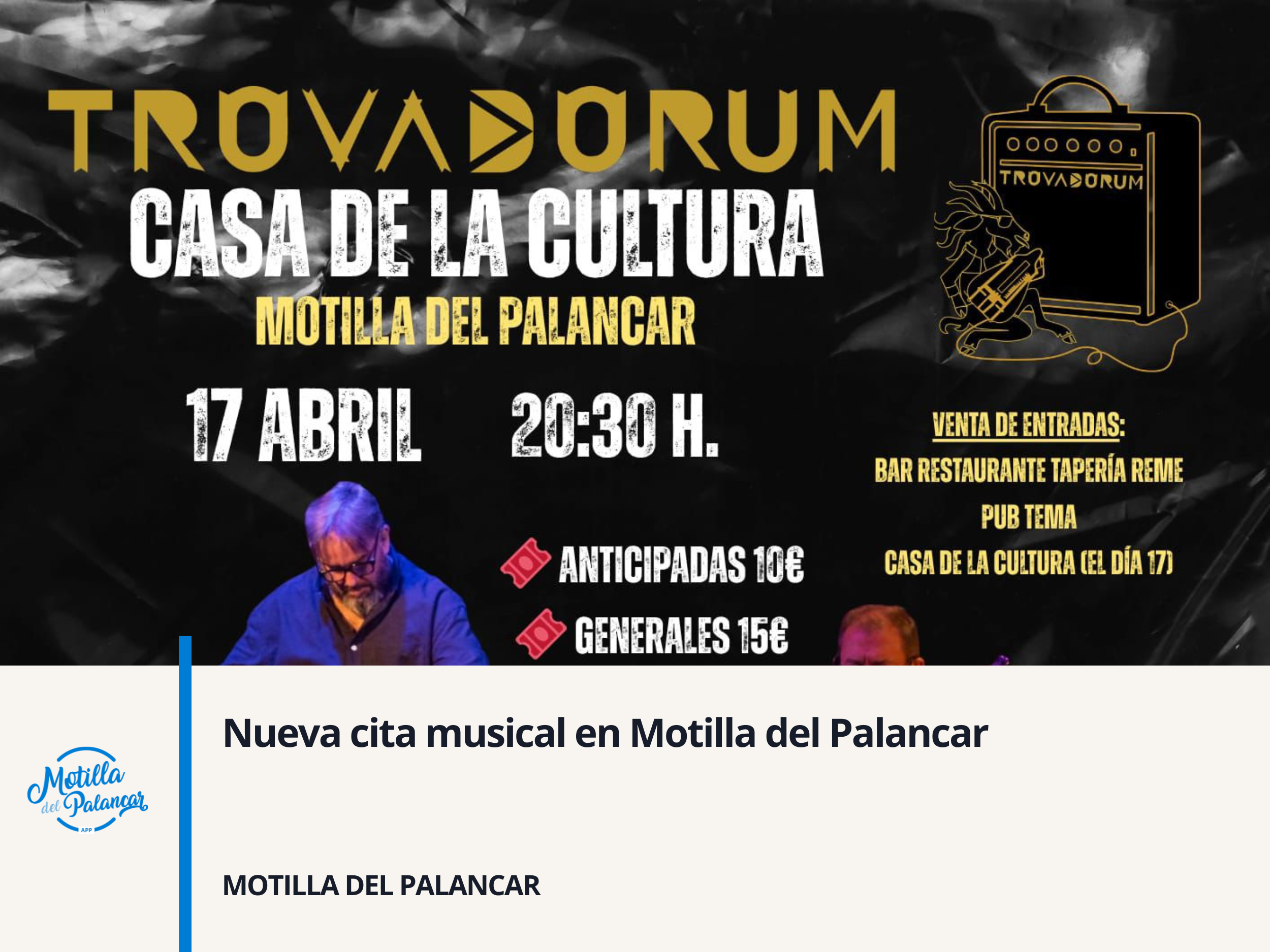 Nueva cita musical en Motilla del Palancar - imagen 1