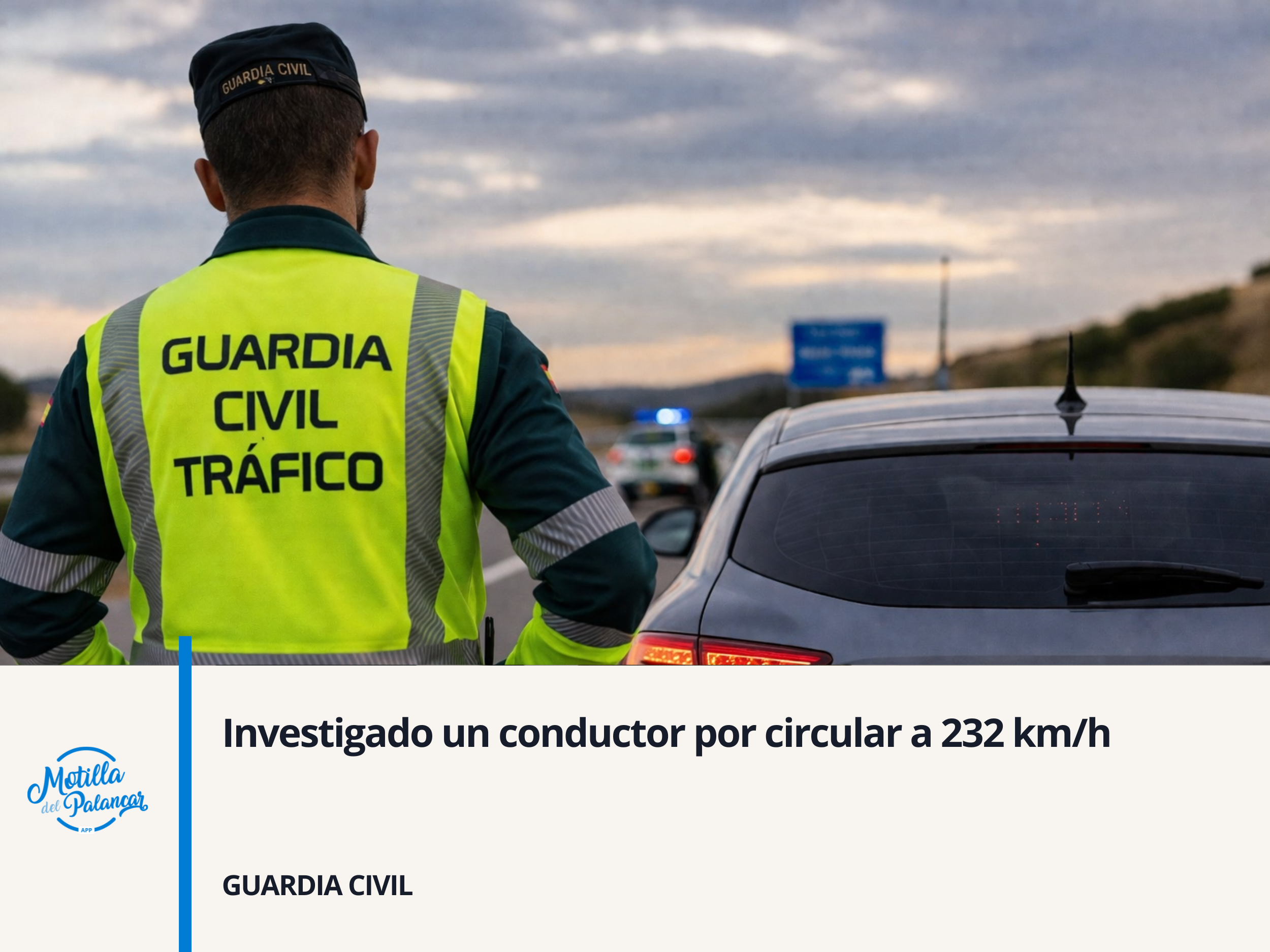 Investigado un conductor por circular a 232 km/h - imagen 1