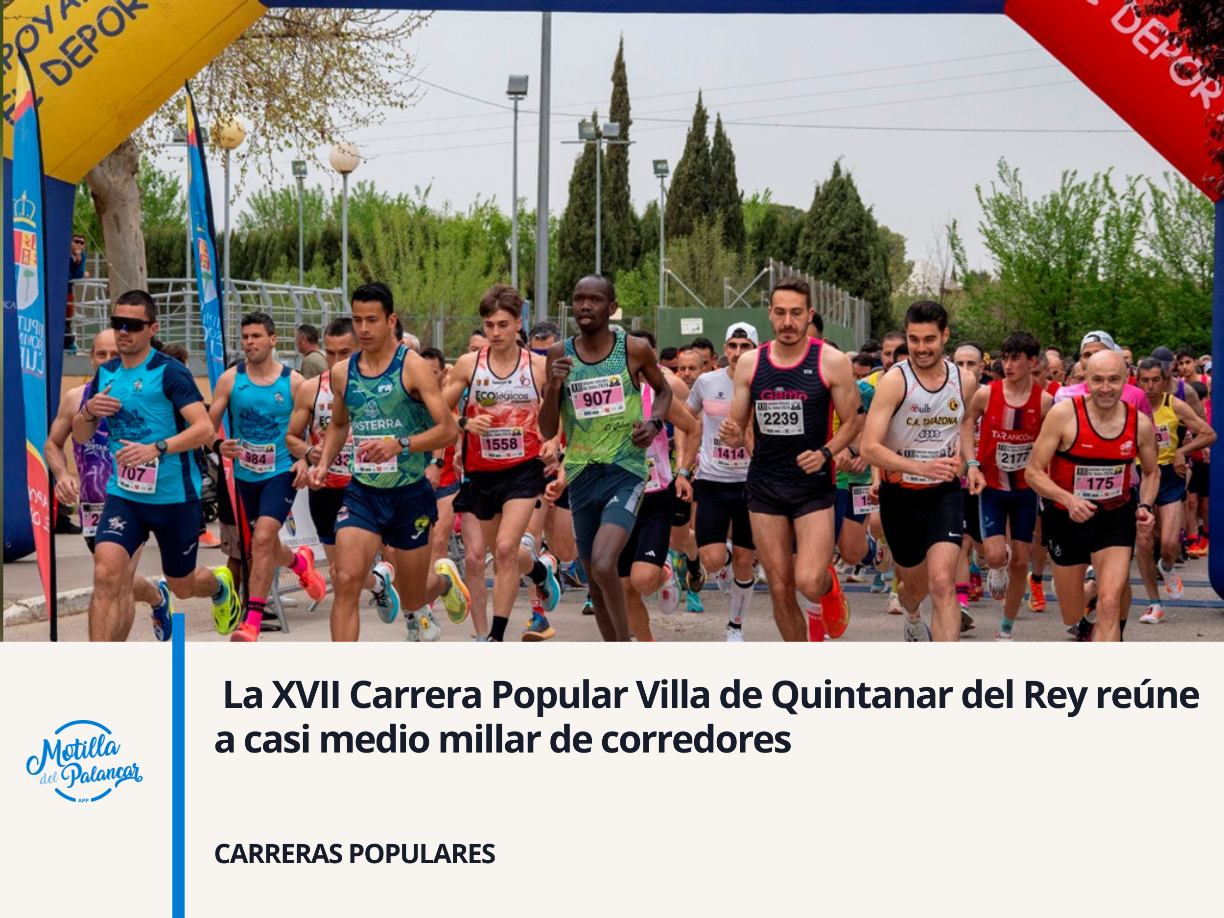  La XVII Carrera Popular Villa de Quintanar del Rey reúne a casi medio millar de corredores - imagen 1