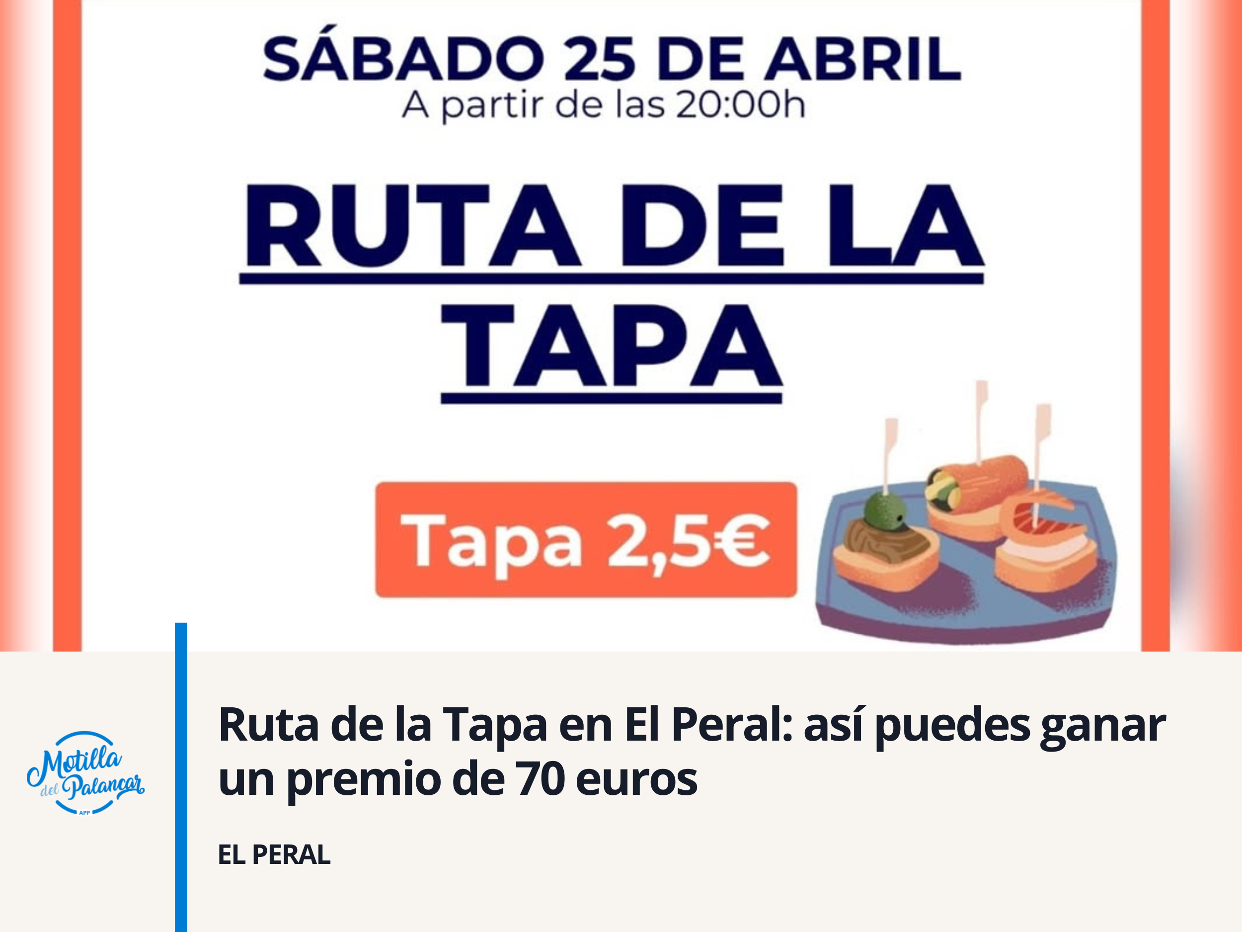 Ruta de la Tapa en El Peral: así puedes ganar un premio de 70 euros - imagen 1
