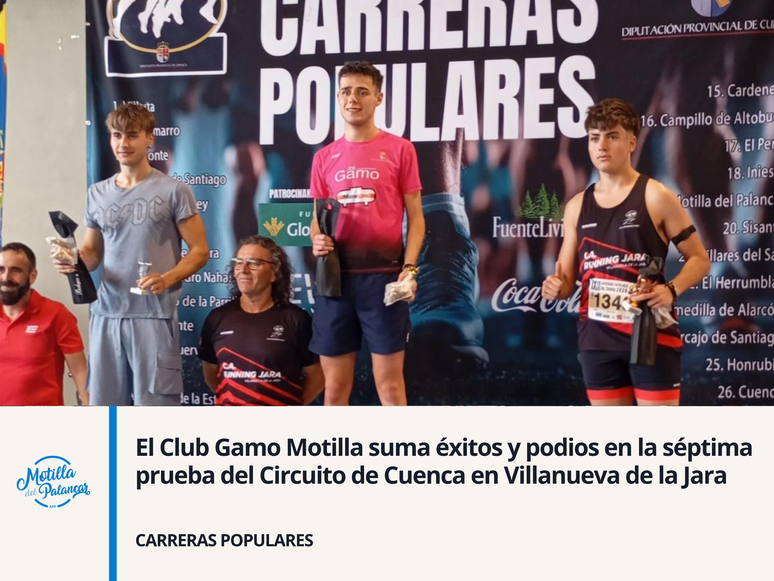 El Club Gamo Motilla suma éxitos y podios en la séptima prueba del Circuito de Cuenca en Villanueva de la Jara - imagen 1