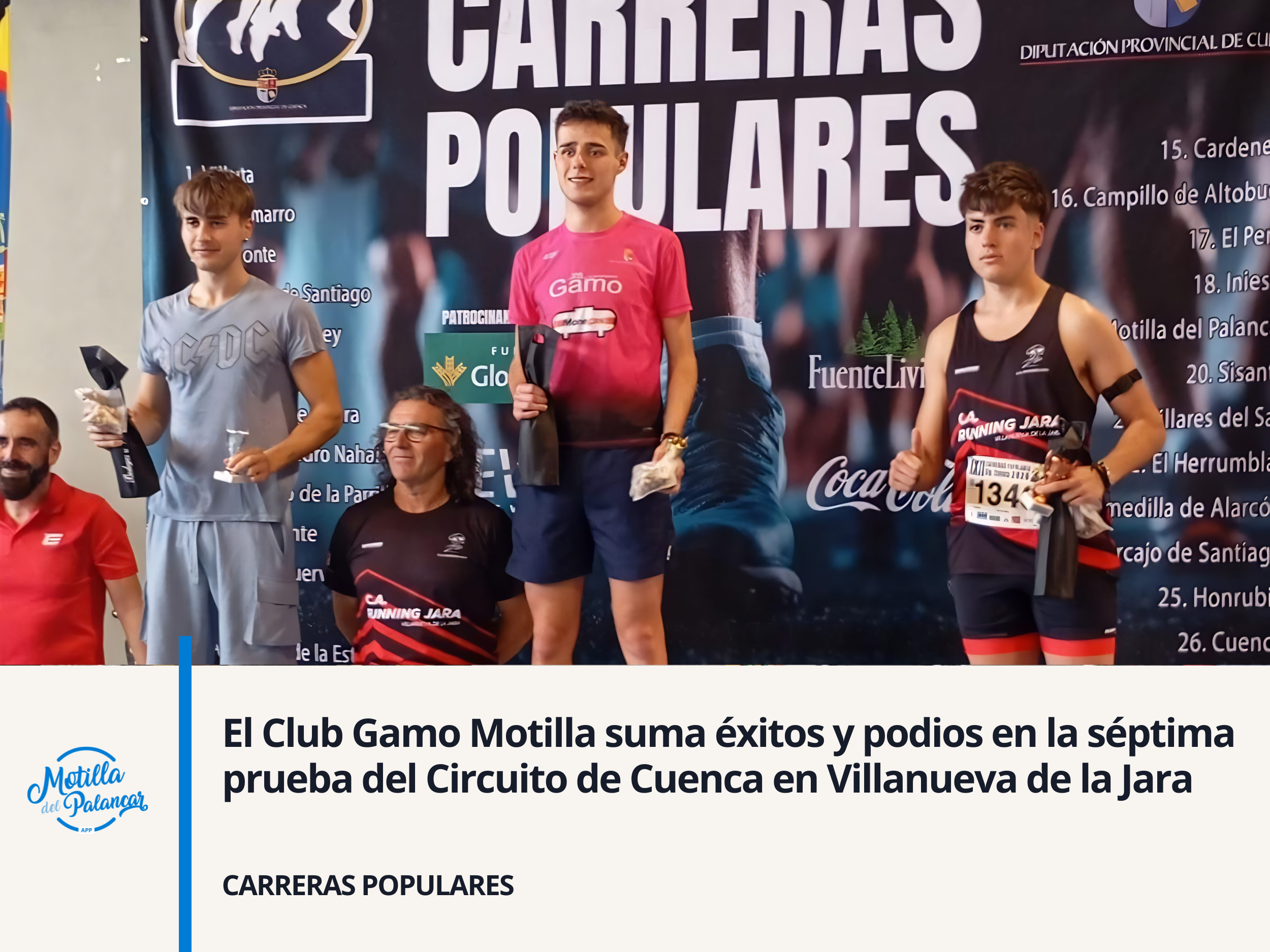 El Club Gamo Motilla suma éxitos y podios en la séptima prueba del Circuito de Cuenca en Villanueva de la Jara - imagen 1