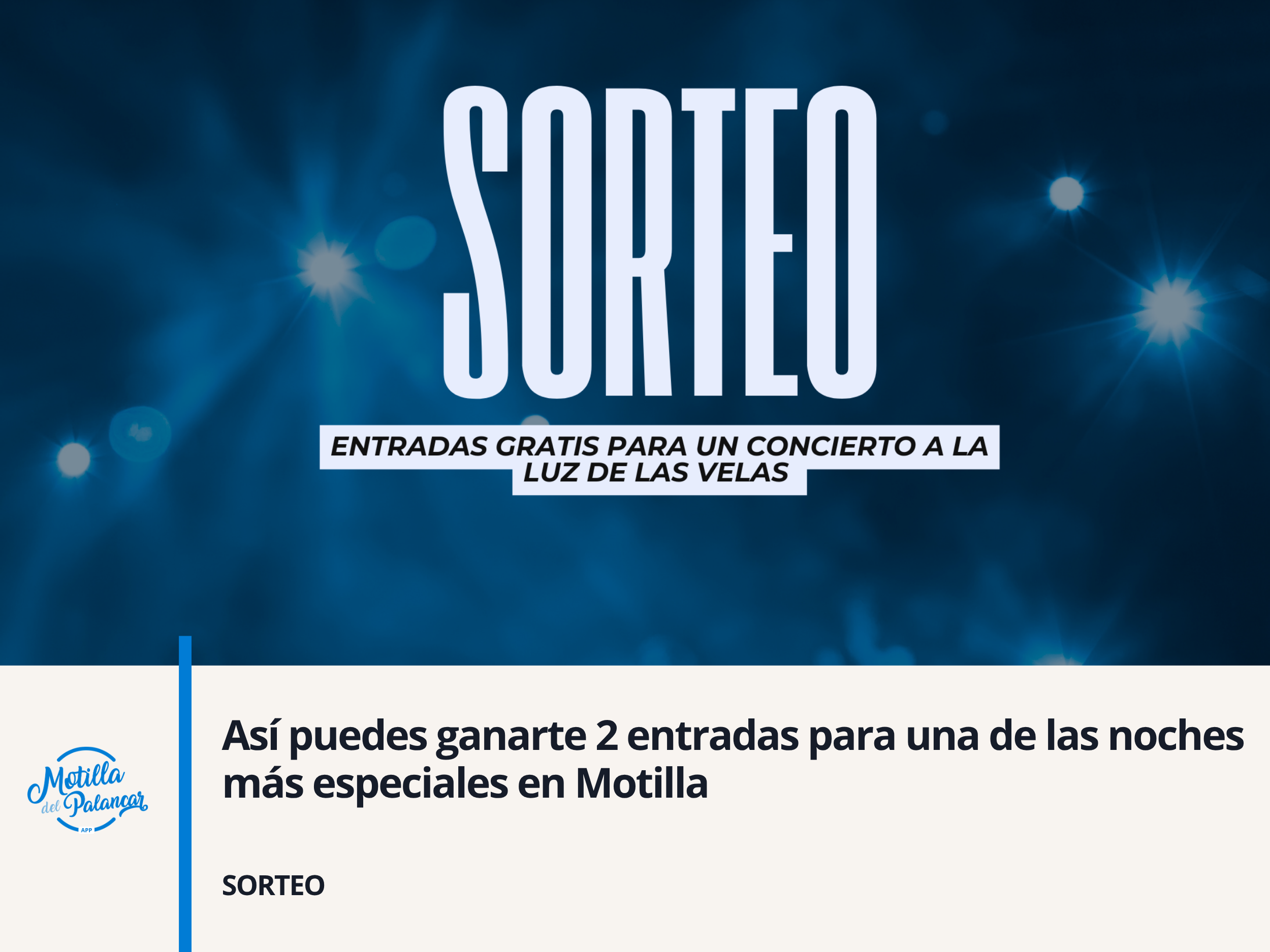 Así puedes ganarte 2 entradas para una de las noches más especiales en Motilla - imagen 1